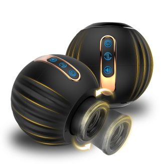 Mini Pumpkin Fully Automatic Telescopic Rotating Masturbator Male Masturbator Penis Exerciser Adult Sex Toy