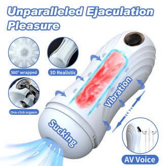 Automatic multi-frequency suction masturbation cup for men, electric deep throat oral sex masturbator, vaginal clamp suction adult pleasure