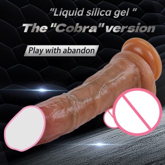 Female realistic dildo masturbator, export-grade heated electric liquid silicone telescopic vibrating sex toy