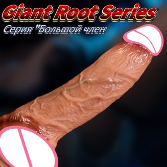 Female phallus liquid silicone sex toy, soft and realistic dildo for women, erotic AV masturbation device