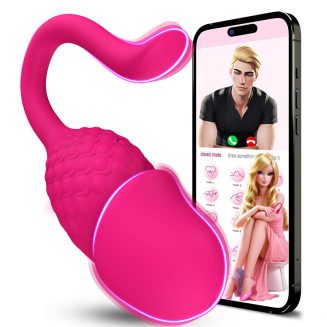 Remote control APP simulates a vibrating egg, wearable female orgasm masturbator, vibrator, adult sex toy.